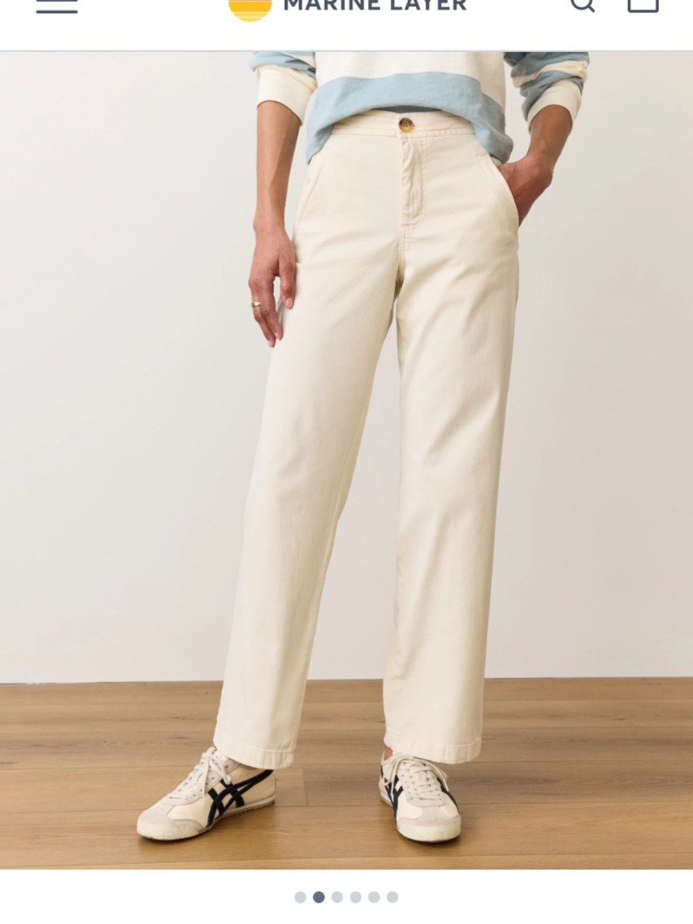 Marine Layer Saturday Pant Cream